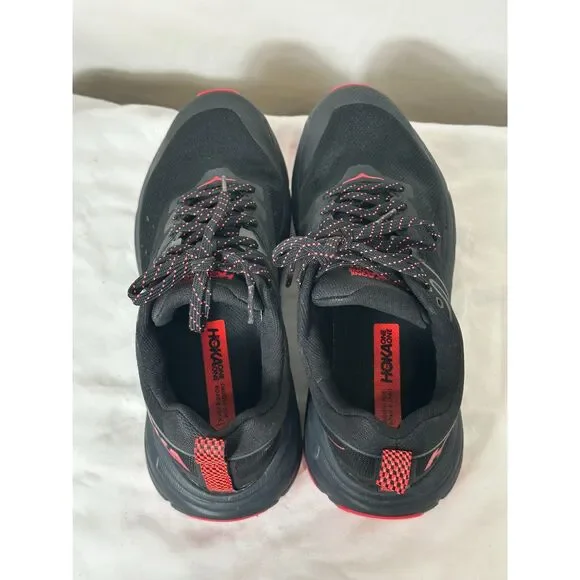 Hoka One One Challenger ATR 6 GTX Women's Size 8 Black Red Running Sneakers - Picture 5 of 8